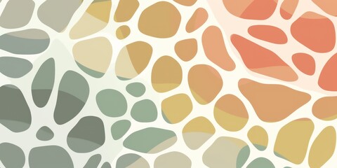 Olive pattern Voronoi pastels