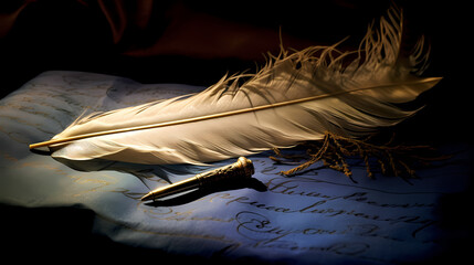 Timeless Tales: The Quill's Ancient Script