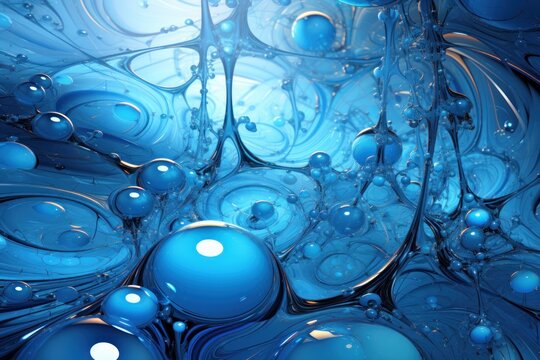  a close up of a blue and white background with bubbles and bubbles on the bottom of the image and on the bottom of the image.
