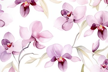 Orchid subtle watercolor, seamless tile