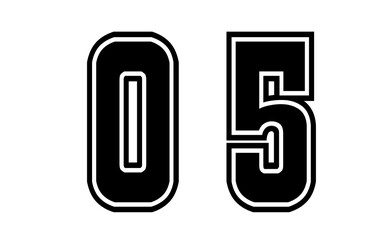 Number five, 05 png