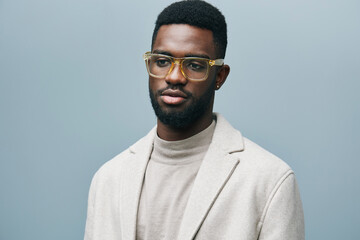 black man american african portrait guy style model fashion american jacket stylish