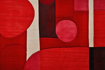 Red soft lines, simple graphics, simple details, minimalist 2D carpet texture