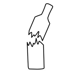broken glass bottle