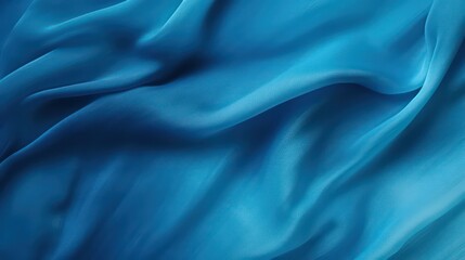 Obraz premium azure blue, ocean blue abstract vintage background for design. Fabric cloth canvas texture. Color gradient, ombre. Rough, grain. Matte, shimmer