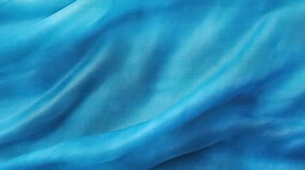 Obraz premium azure blue, ocean blue abstract vintage background for design. Fabric cloth canvas texture. Color gradient, ombre. Rough, grain. Matte, shimmer