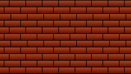 Obraz premium Illustration of red brick wall background