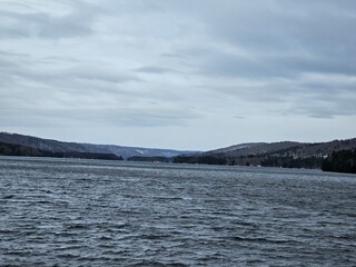 lake and mountains