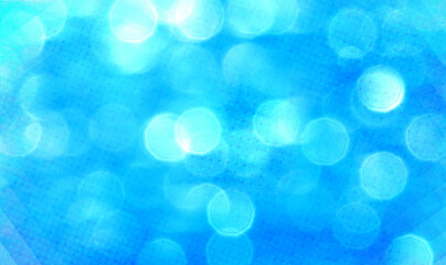 Blue bokeh background perfect for Party, Anniversary, Birthdays, celebration. Free space for text