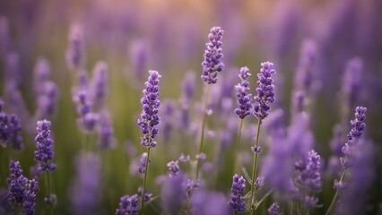 lavender field in region lavender flowers in the sun 