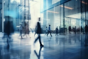 people walking in the building during day time - business workplace