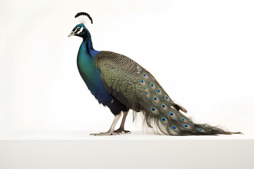Obraz premium peacock isolated on white