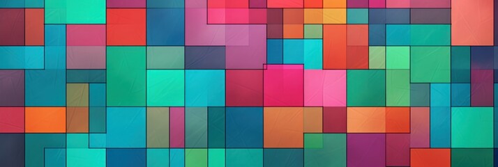 Simple beautiful wallpaper pattern minimalistic colorful square tiles pastel background