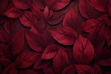  a bunch of red leaves that are all over the place for a wallpaper or a wall hanging in a room.