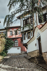 Old houses in Plovdiv Bulgaria