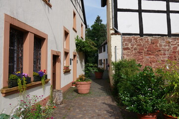 Gasse in der Altstadt von Ottweiler im Saarland