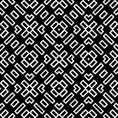 A white background with black design.Seamless texture for fashion, textile design,  on wall paper, wrapping paper, fabrics and home decor. Simple repeat pattern. Geometric patterns.