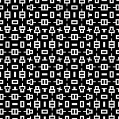 A white background with black design.Seamless texture for fashion, textile design,  on wall paper, wrapping paper, fabrics and home decor. Simple repeat pattern. Geometric patterns.