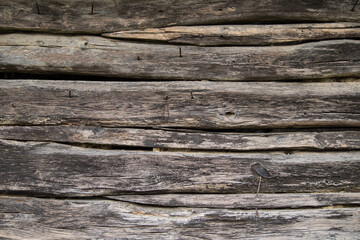 Fototapeta premium Old wooden planks wall texture background.
