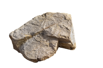 Isolated boulder with various textures and colors from Pescott Arizona