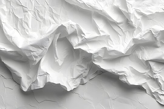 image of an old white sheet with wrinkles. crumpled paper background