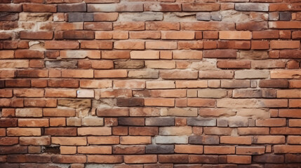Brick wall background for vintage style exterior
