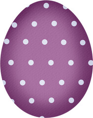 Easter egg clipart isolated on transparent background for Easter Day