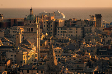 Genoa cityscape.