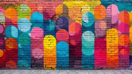 colorful graffiti wall. old painted wall with paint. graffiti on a brick wall