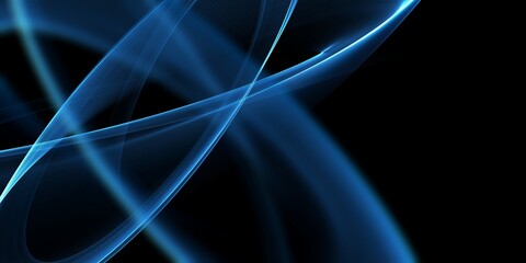 Abstract stylish smooth dynamic blue wave background
