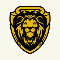 lion logo vector design. brand identity mascot