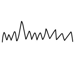 hand drawn grass doodle