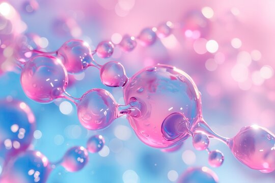 Molecules and molecular bonds. Organic bonds. Spherical biologic bonds.