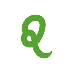 Obraz premium Monogram Q design vector logo. Monogram initial letter mark Q logo design. Monogram design vector logo. Monogram initial letter mark Q logo design. Simple Q monogram. Monogram Q design logo