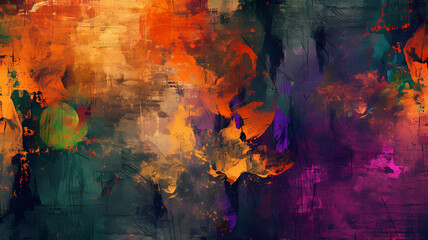 Expressive Abstract Digital Art, Background with Expressionism Influence
