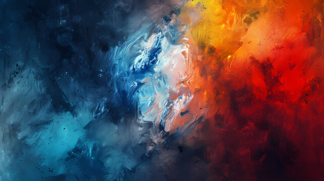 Expressive Abstract Digital Art, Background with Expressionism Influence