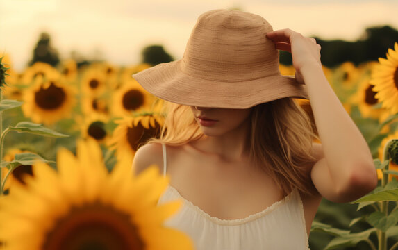 Captivating image showcasing the radiant beauty of sunflowers in full bloom.