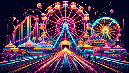 Neon Carnival Spectacle
