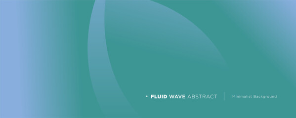 3D blue and green geometric fluid abstract background. Minimalist modern graphic design element cutout style concept for banner, card, or brochure cover