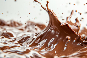 Splash of chocolate waves.