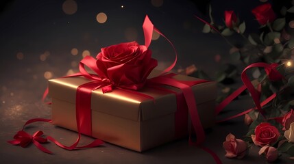 romance of valentine’s day, deluxe gift and red rose, gift for mothers and girlfriends, beautiful gift for valentine’s day, gifts for anniversary, mother’s day celebration