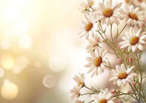 Get Well Soon Card Flowers Cheerful Bright Vibrant, Background Image Wallpaper 5x7