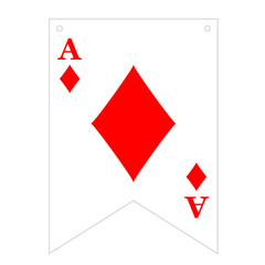 Playing cards ace decoration