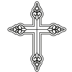 Flourish cross icon