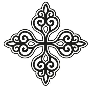 Flourish curly cross
