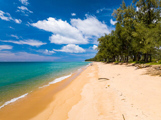 Beautiful sea beach background,Amazing sea ocean in good weather day,Nature beach sand background