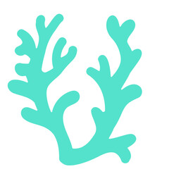 Fototapeta na wymiar Seaweed or coral shape