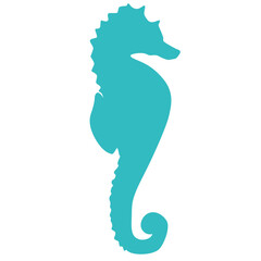 Realistic fish silhouette