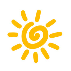 Sun doodle symbol