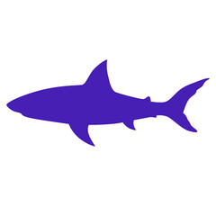 Realistic fish silhouette
